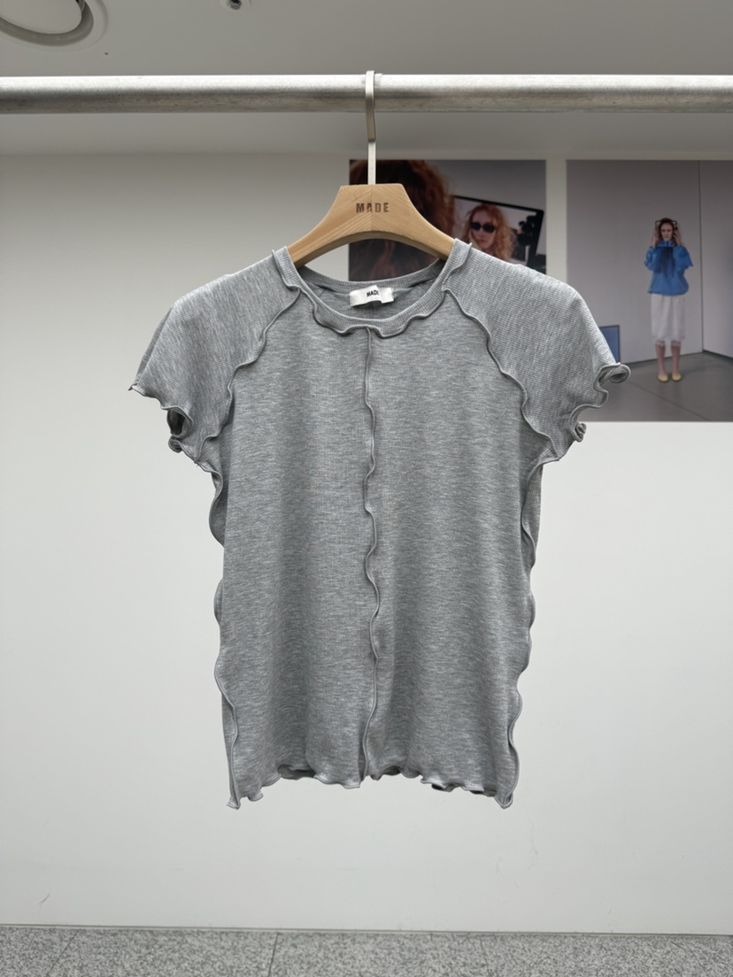 MADE-P東大門代購女裝新款休閑26春夏時尚職業推薦真品T恤MADE-PT恤圖色1