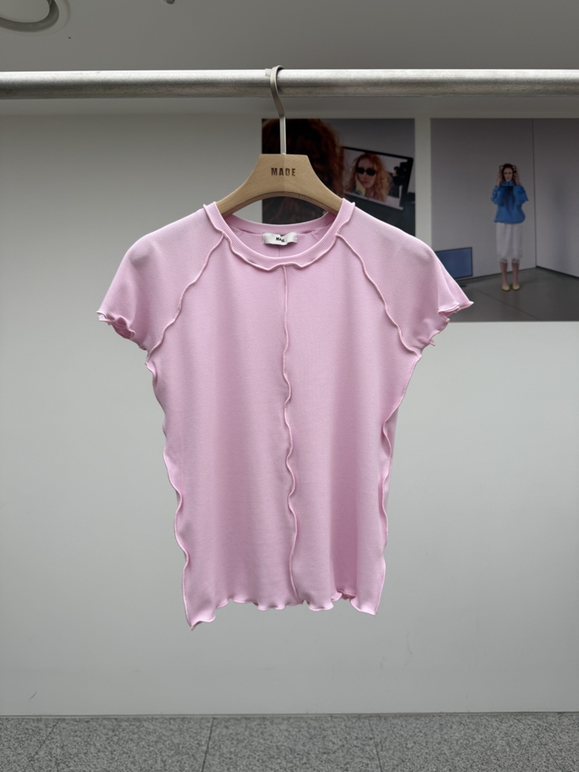 MADE-P東大門代購女裝新款休閑26春夏時尚職業推薦真品T恤MADE-PT恤圖色2