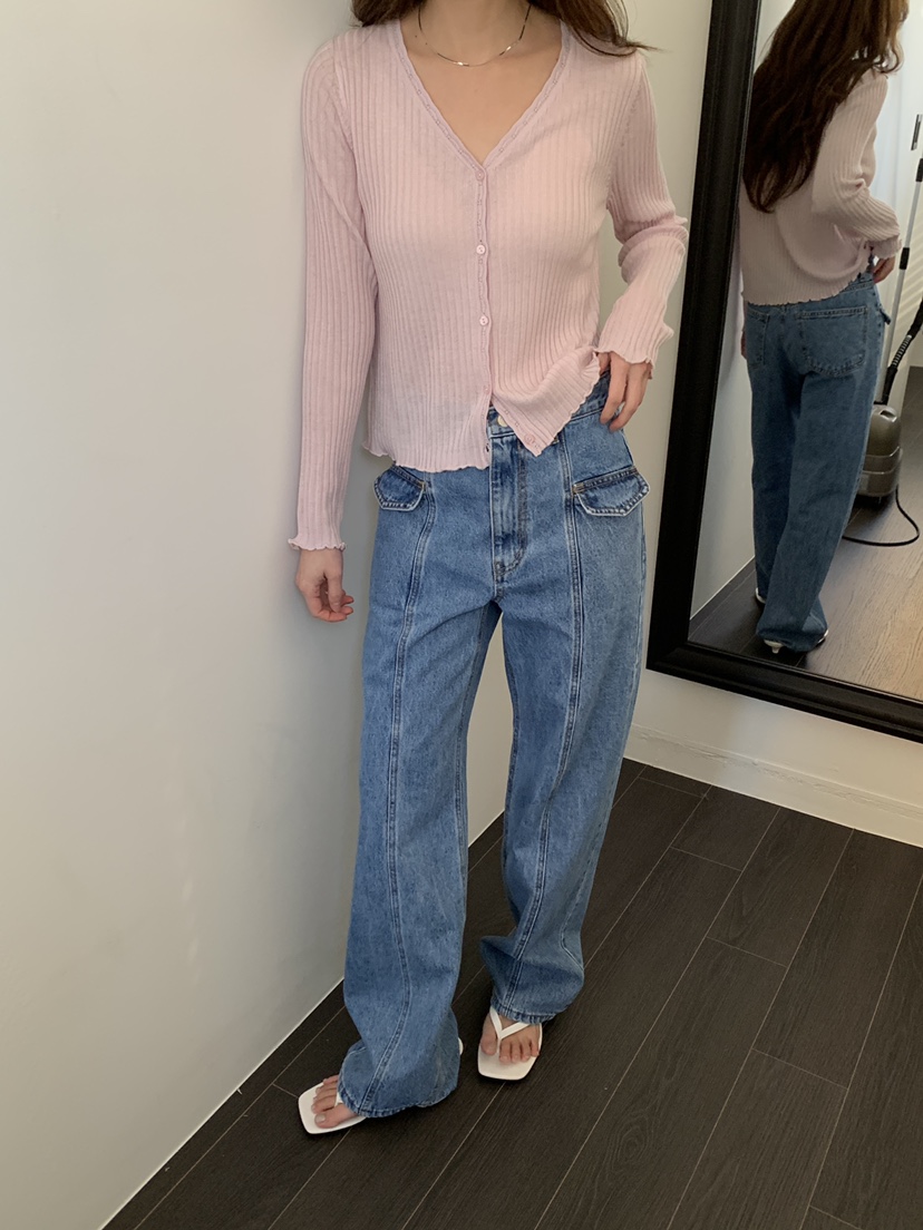 ATHEA東大門實拍女士新款休閑真品推薦職業熱賣時尚牛仔褲ATHEA牛仔褲圖色1