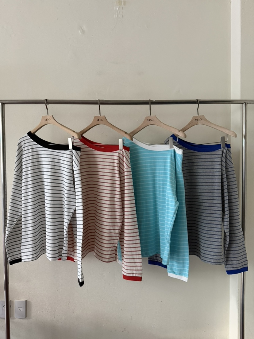MENG韓國直郵實拍女裝新品職業人氣休閑時尚熱賣26春夏長袖T恤MENG長袖T恤