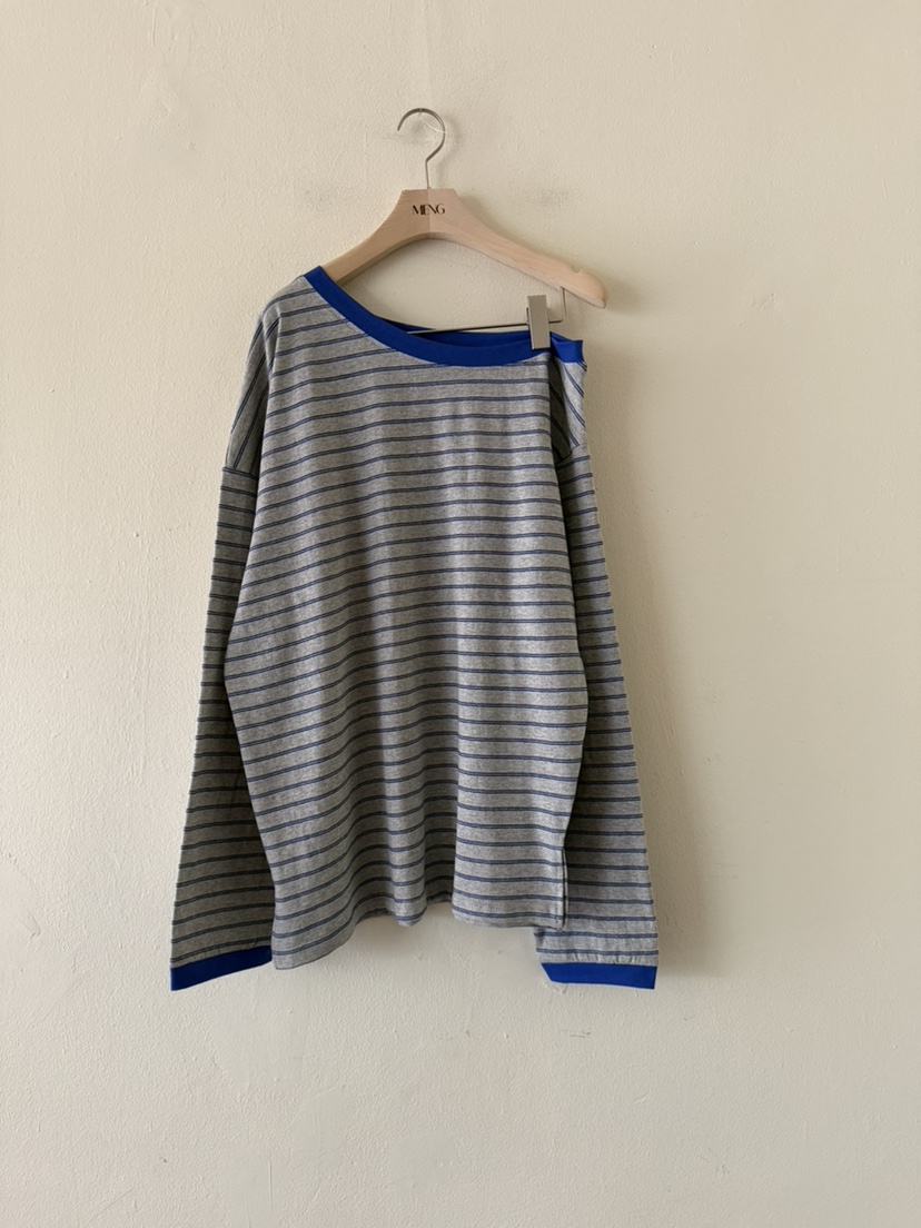 MENG韓國直郵實拍女裝新品職業人氣休閑時尚熱賣26春夏長袖T恤MENG長袖T恤圖色1