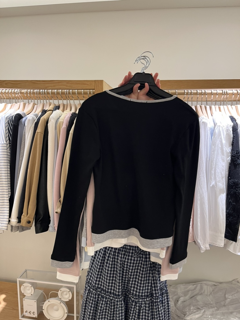 TIZZI韓國直郵實拍女士新款人氣熱賣推薦26春夏時尚長袖T恤TIZZI長袖T恤