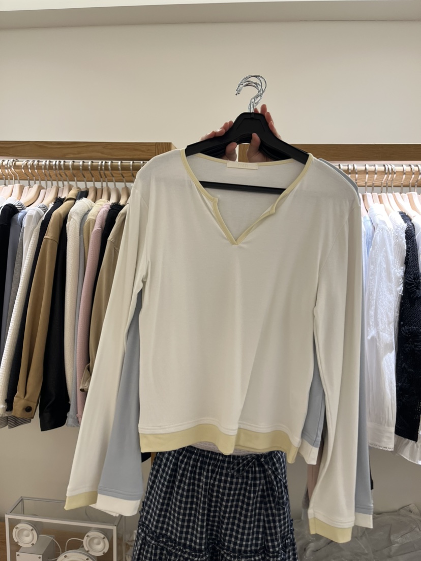 TIZZI韓國直郵實拍女士新款人氣熱賣推薦26春夏時尚長袖T恤TIZZI長袖T恤圖色3