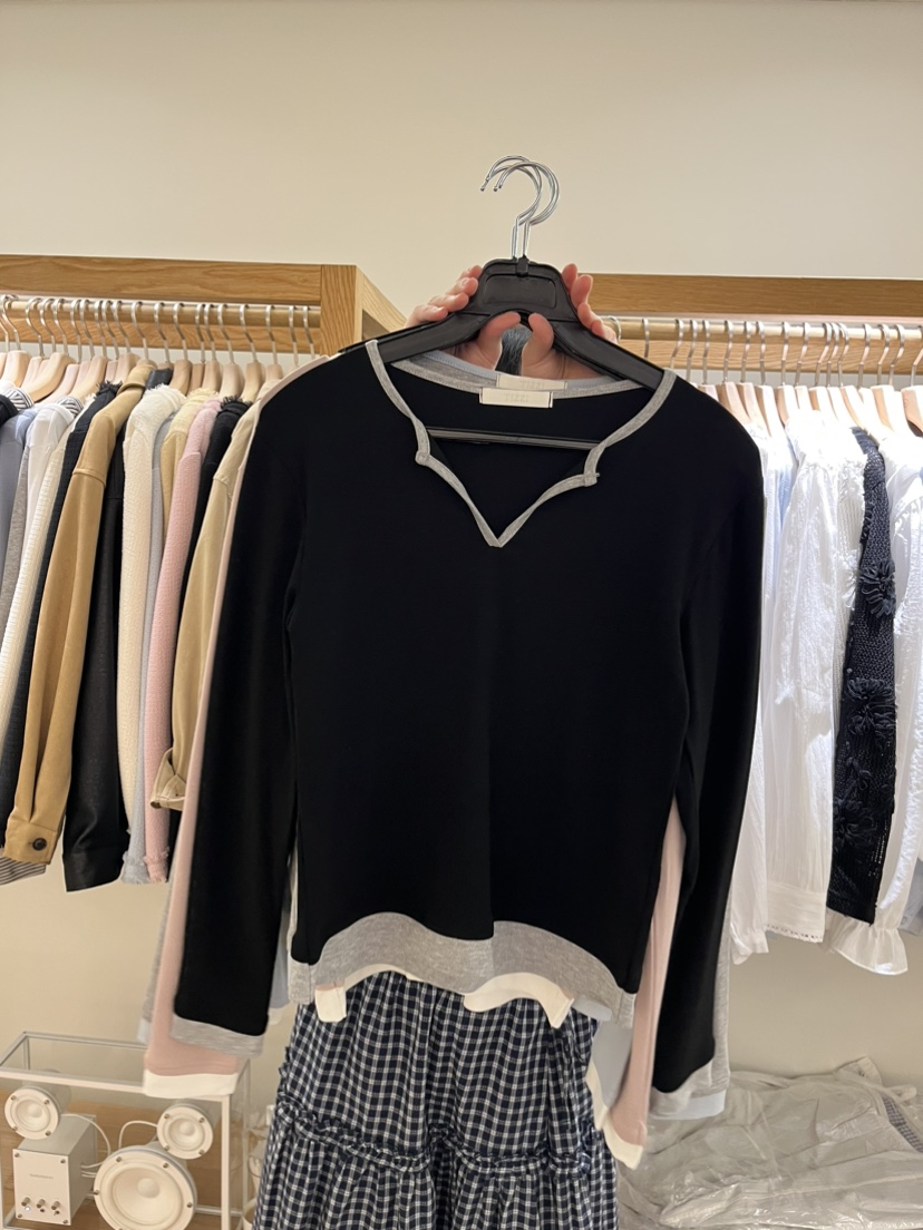 TIZZI韓國直郵實拍女士新款人氣熱賣推薦26春夏時尚長袖T恤TIZZI長袖T恤圖色5