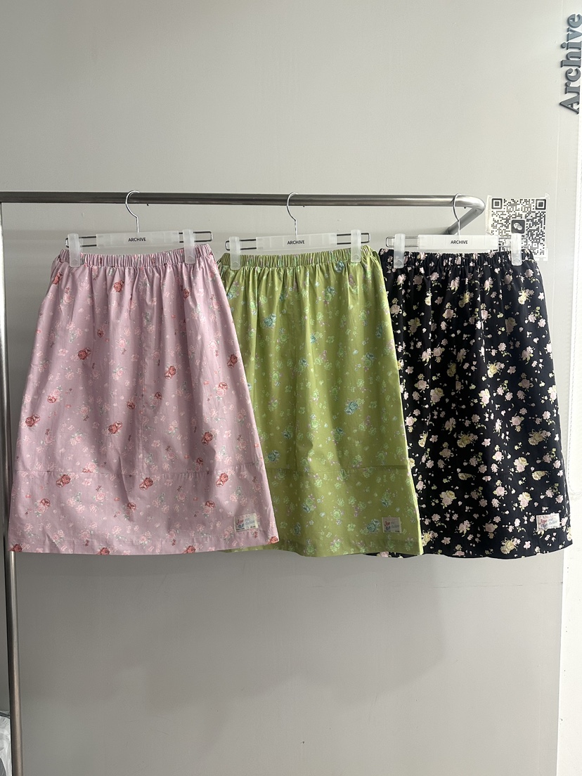 ARCHIVE-P韓國直郵實拍女裝新款26春夏半身裙中短裙花朵ARCHIVE-P半身裙/中短裙
