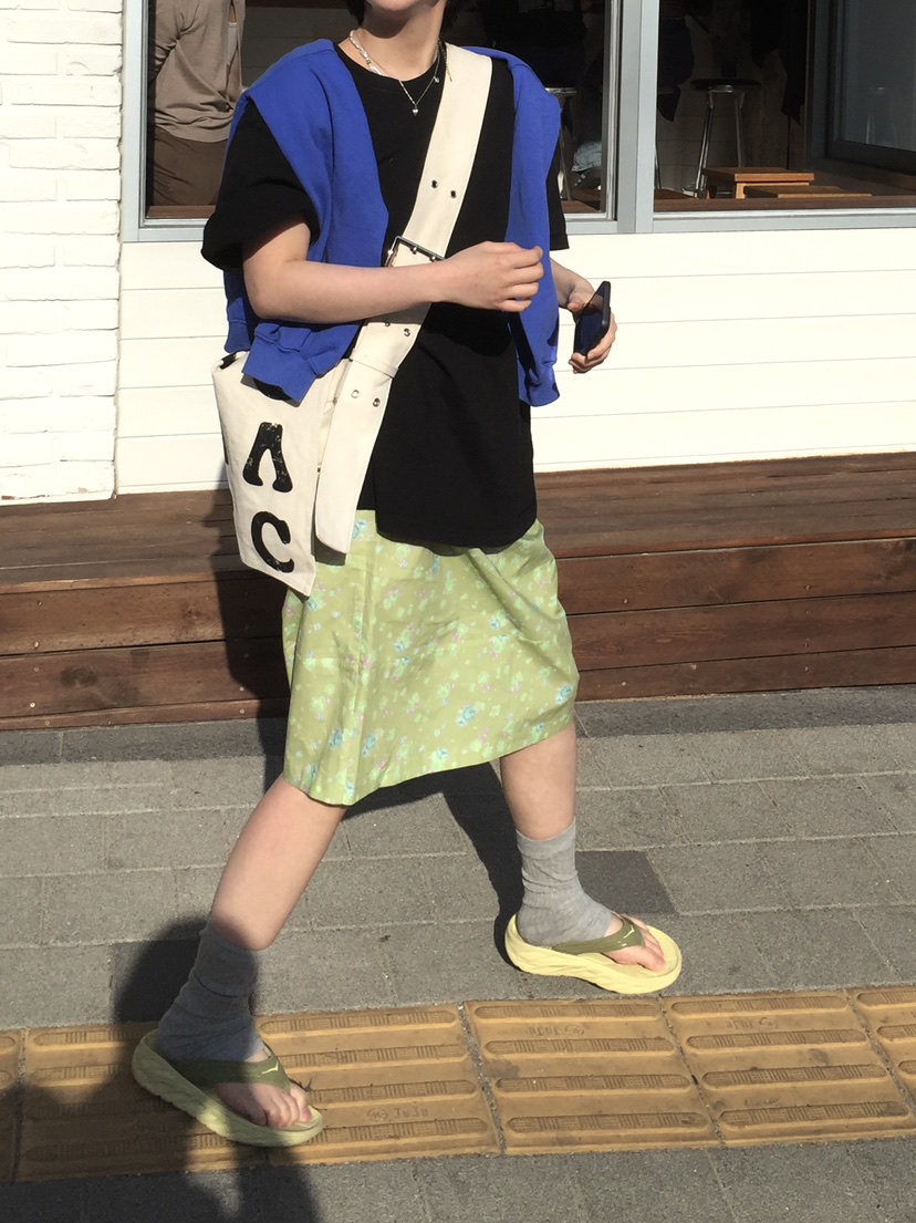 ARCHIVE-P韓國直郵實拍女裝新款26春夏半身裙中短裙花朵ARCHIVE-P半身裙/中短裙