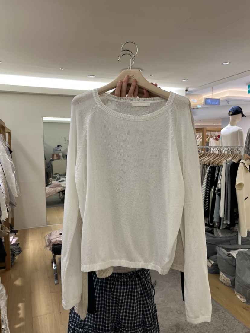 TIZZI韓國代購女裝新品休閑推薦時尚人氣熱賣職業26春夏針織衫TIZZI針織衫圖色1