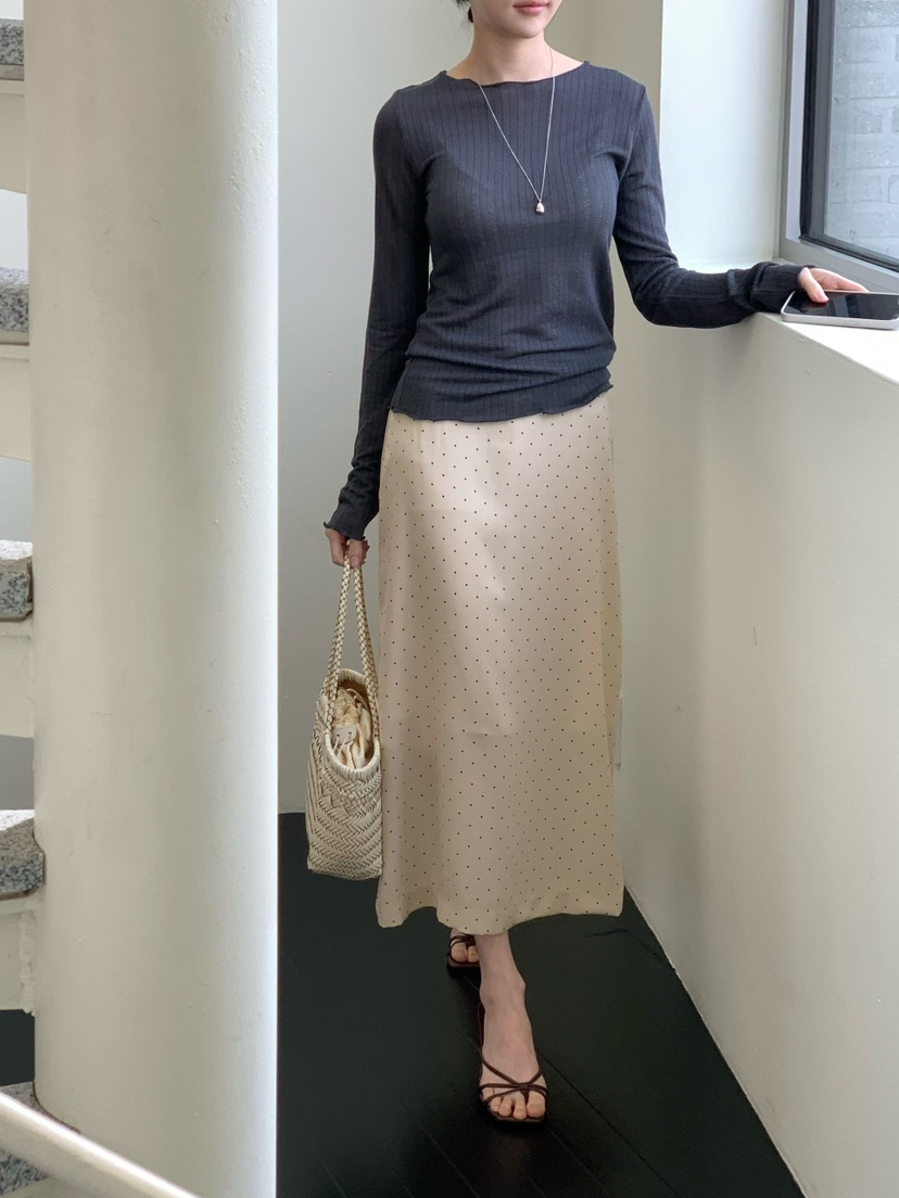 BINUS韓國直郵實拍女裝新品職業時尚推薦休閑熱賣長袖T恤BINUS長袖T恤