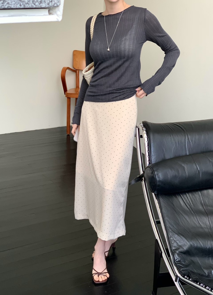 BINUS韓國直郵實拍女裝新品職業時尚推薦休閑熱賣長袖T恤BINUS長袖T恤