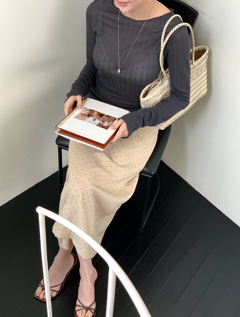 BINUS韓國直郵實拍女裝新品職業時尚推薦休閑熱賣長袖T恤BINUS長袖T恤