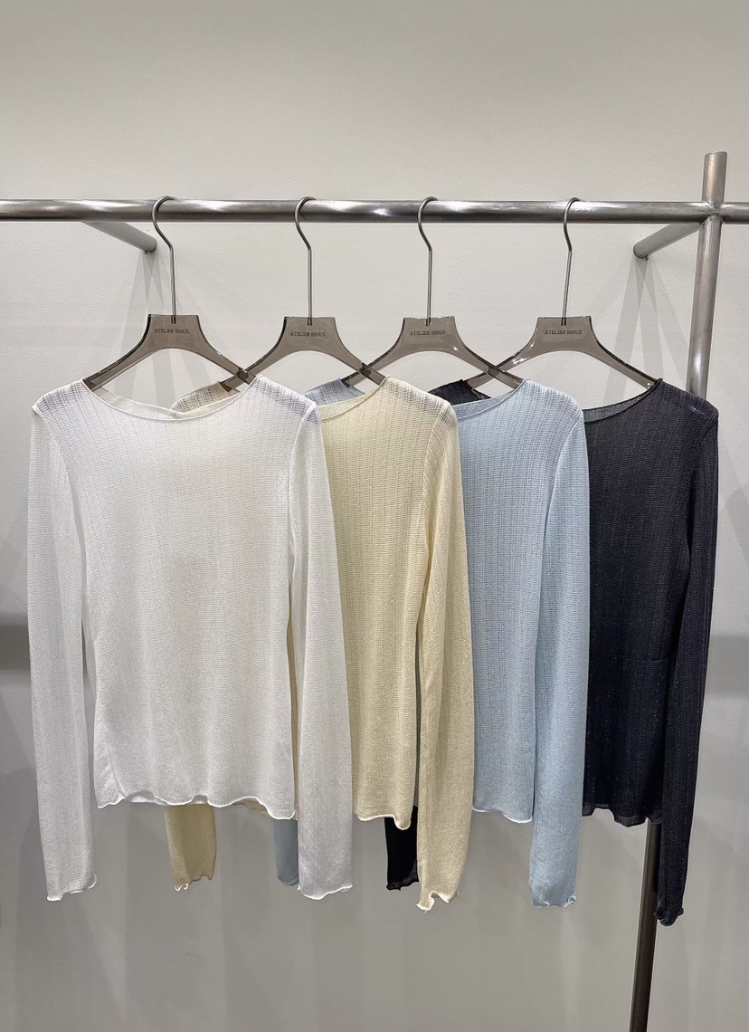 BINUS韓國直郵實拍女裝新品職業時尚推薦休閑熱賣長袖T恤BINUS長袖T恤