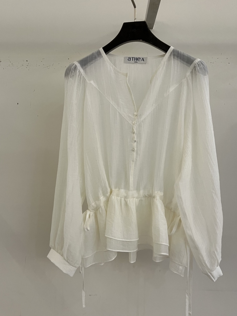 ATHEA韓國東大門代購女士新款熱賣推薦人氣職業襯衫蕾絲衫ATHEA襯衫/蕾絲衫圖色1