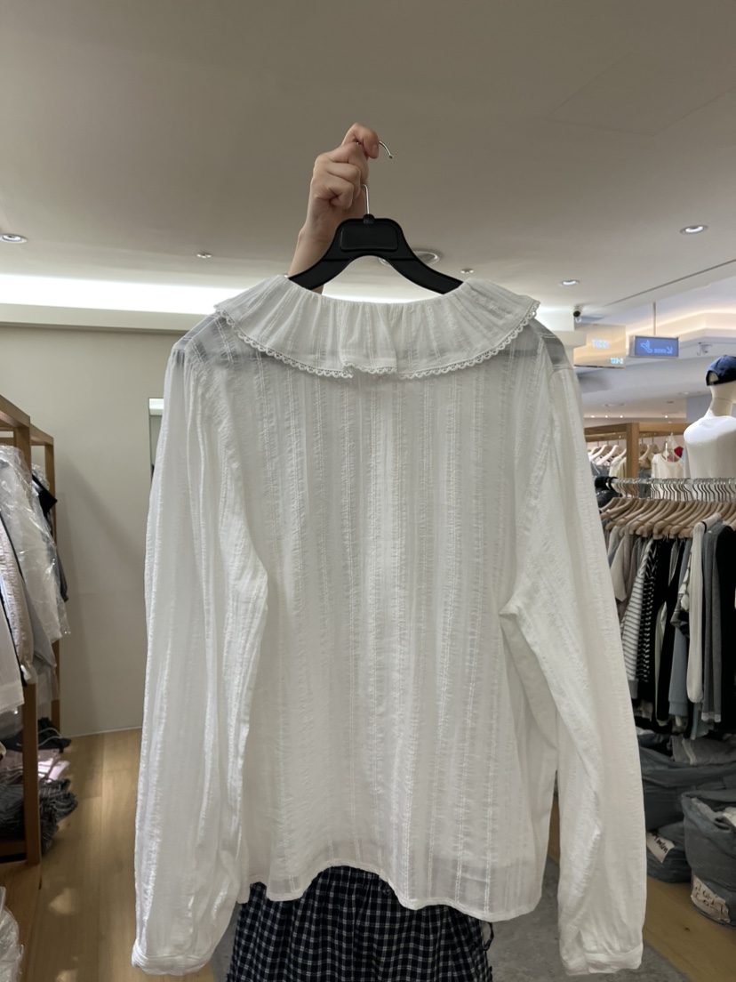 TIZZI韓國東大門直郵女士新品時尚熱賣26春夏人氣襯衫蕾絲衫TIZZI襯衫/蕾絲衫