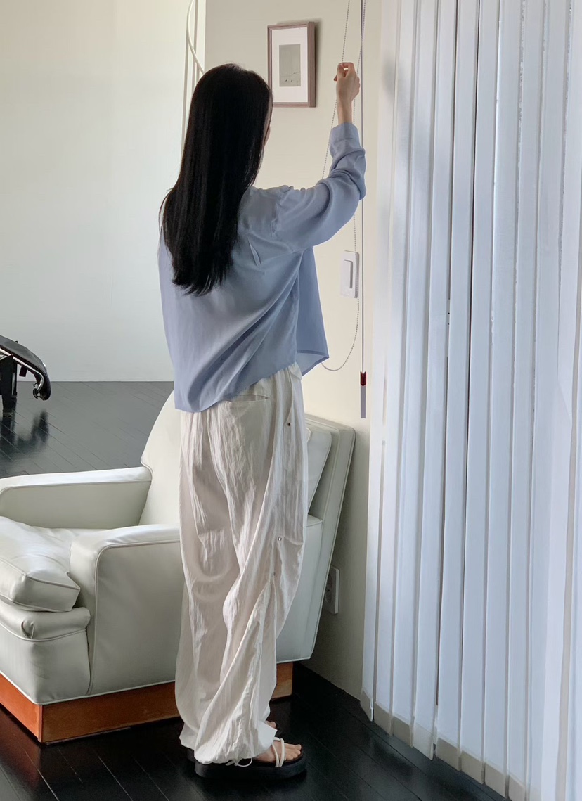 BINUS東大門代購女裝新品人氣休閑真品時尚襯衫蕾絲衫口袋BINUS襯衫/蕾絲衫