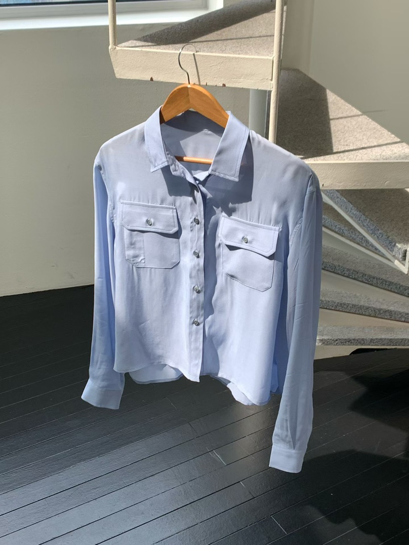 BINUS東大門代購女裝新品人氣休閑真品時尚襯衫蕾絲衫口袋BINUS襯衫/蕾絲衫圖色2