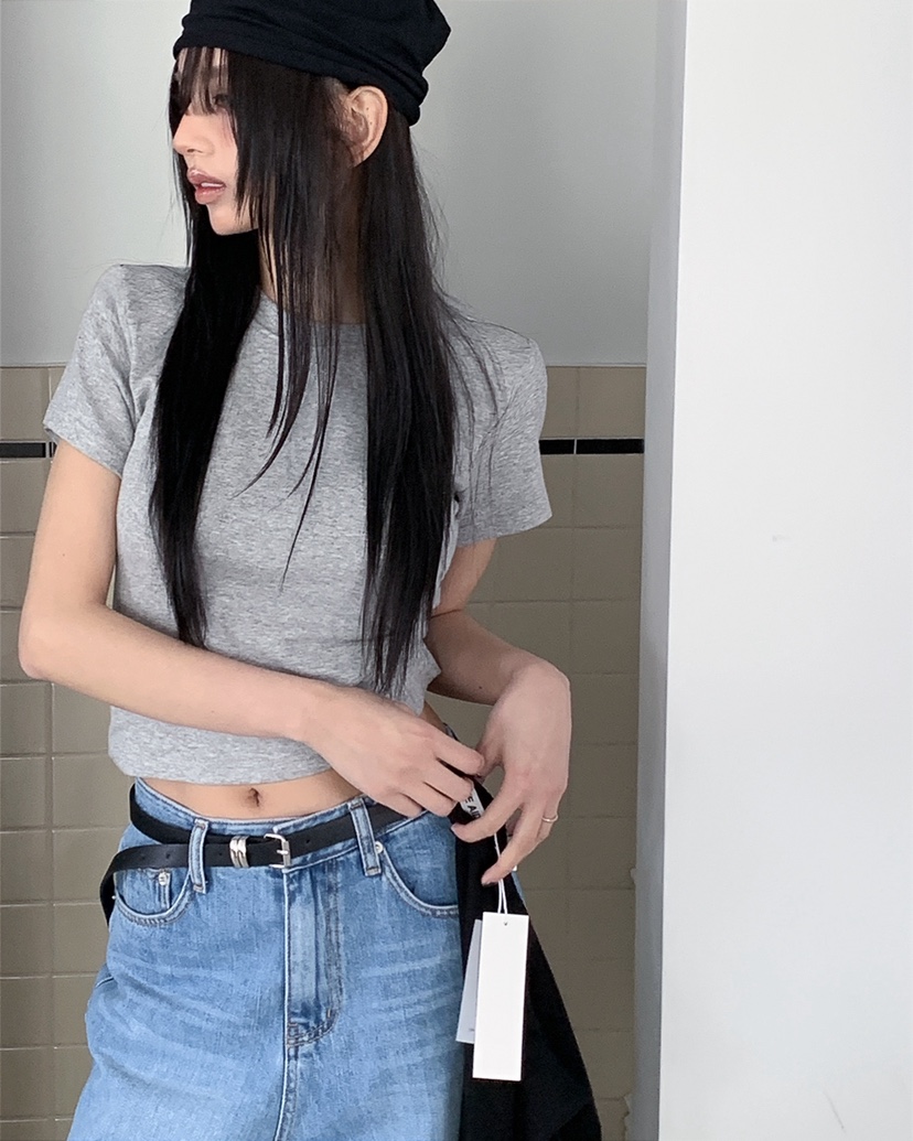 LIVE AID-P東大門實拍女士新款職業熱賣休閑人氣26春夏T恤LIVE AID-PT恤