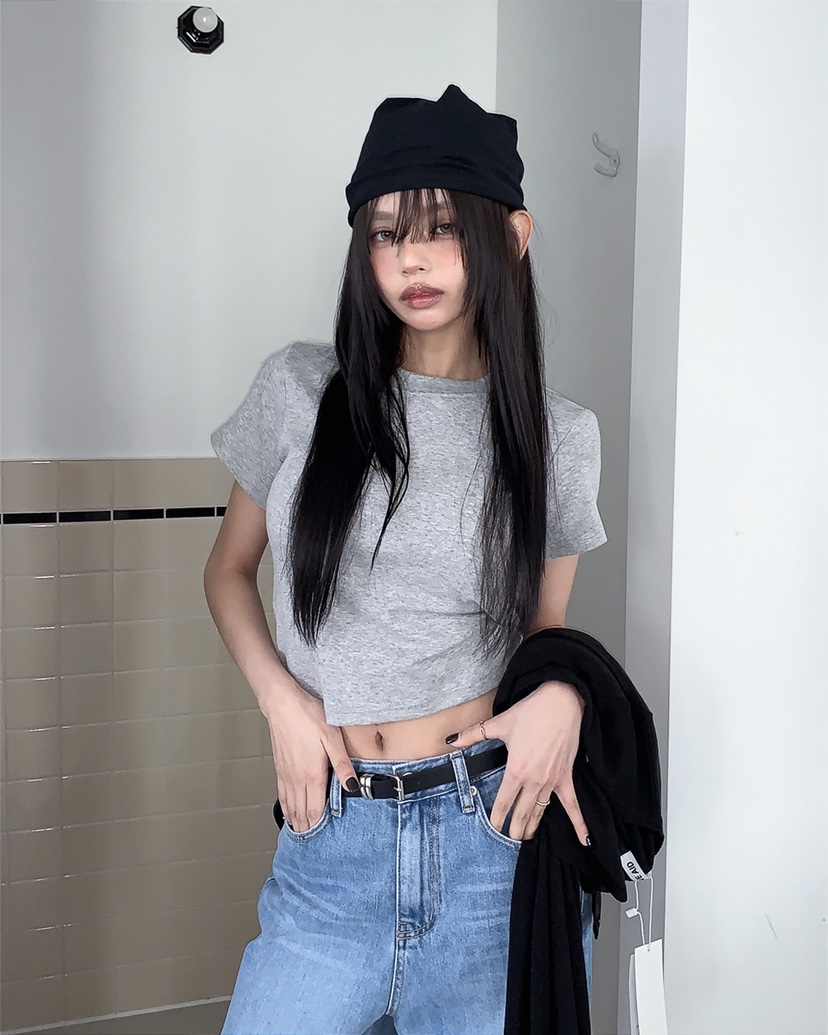 LIVE AID-P東大門實拍女士新款職業熱賣休閑人氣26春夏T恤LIVE AID-PT恤