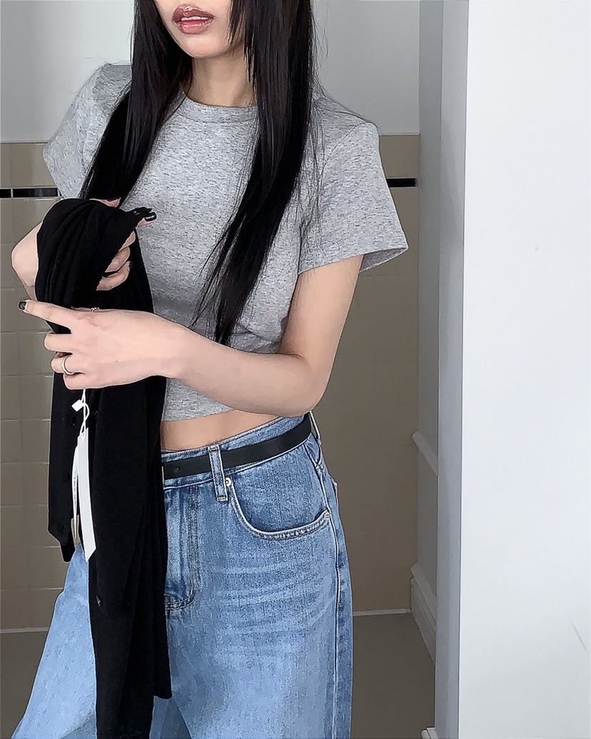 LIVE AID-P東大門實拍女士新款職業熱賣休閑人氣26春夏T恤LIVE AID-PT恤