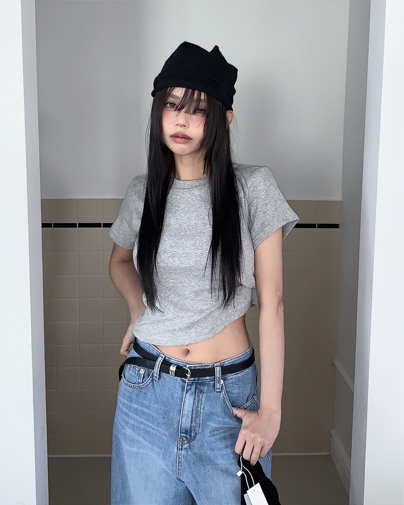 LIVE AID-P東大門實拍女士新款職業熱賣休閑人氣26春夏T恤LIVE AID-PT恤