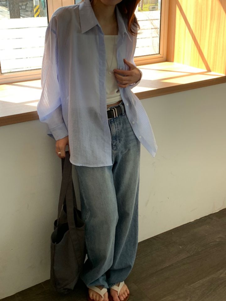 KOMOREBI韓國代購女士新款人氣推薦時尚熱賣26春夏襯衫蕾絲衫KOMOREBI襯衫/蕾絲衫