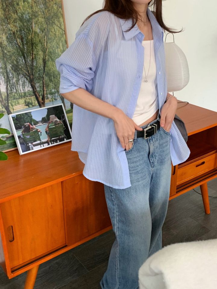 KOMOREBI韓國代購女士新款人氣推薦時尚熱賣26春夏襯衫蕾絲衫KOMOREBI襯衫/蕾絲衫