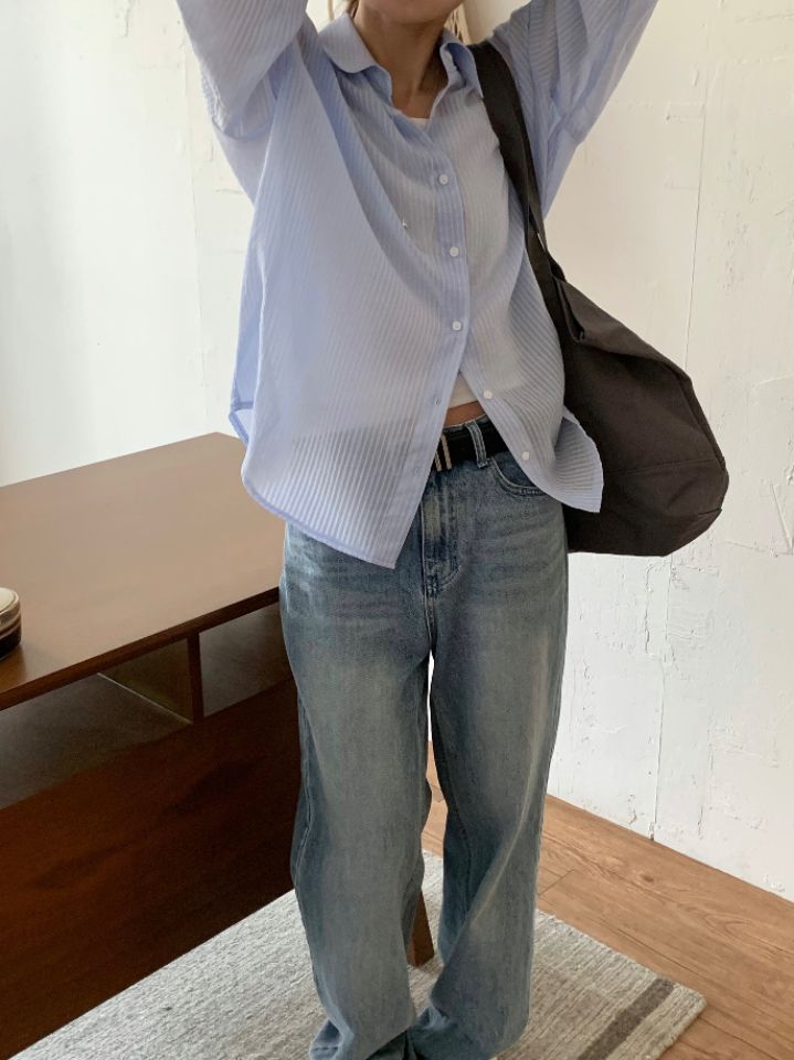 KOMOREBI韓國代購女士新款人氣推薦時尚熱賣26春夏襯衫蕾絲衫KOMOREBI襯衫/蕾絲衫