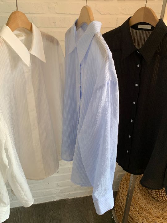 KOMOREBI韓國代購女士新款人氣推薦時尚熱賣26春夏襯衫蕾絲衫KOMOREBI襯衫/蕾絲衫圖色2左一色