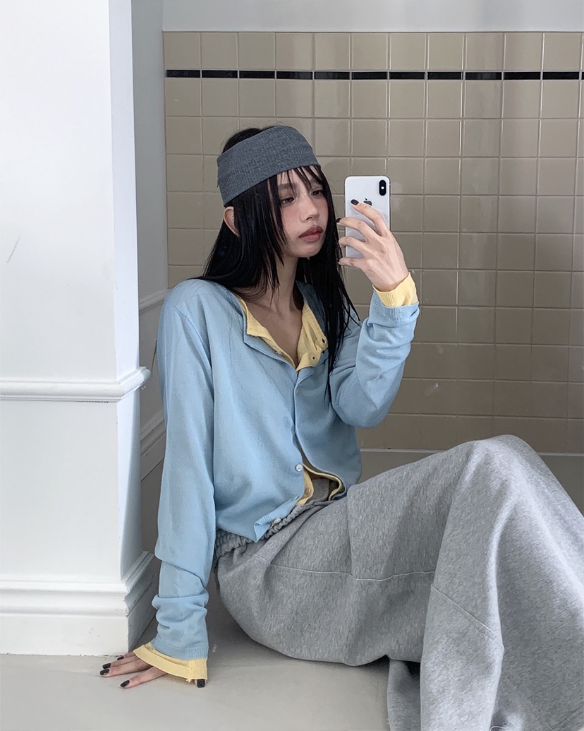 LIVE AID-P東大門直郵女士新款真品推薦針織衫亞麻開衫LIVE AID-P針織衫