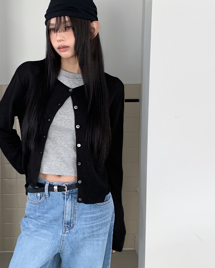 LIVE AID-P東大門直郵女士新款真品推薦針織衫亞麻開衫LIVE AID-P針織衫