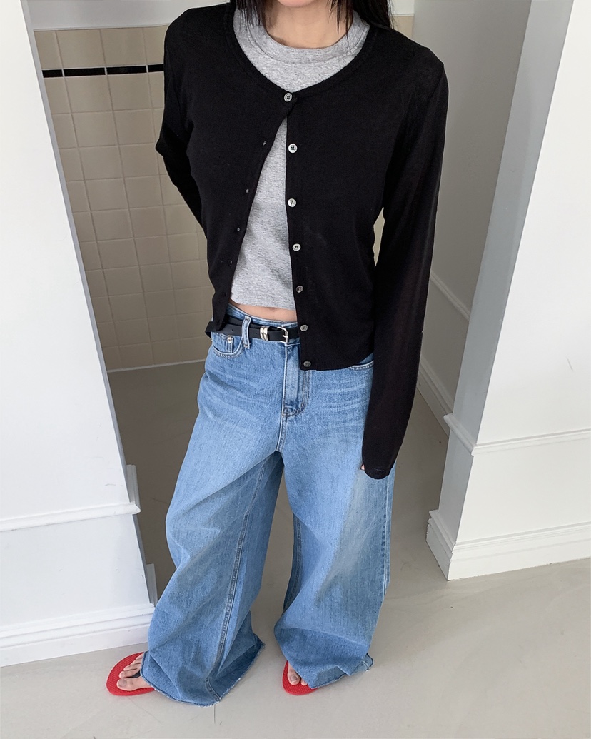 LIVE AID-P東大門直郵女士新款真品推薦針織衫亞麻開衫LIVE AID-P針織衫