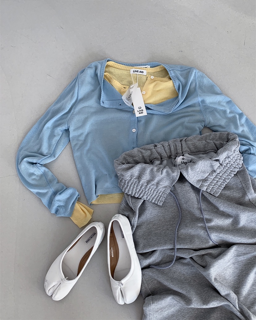 LIVE AID-P東大門直郵女士新款真品推薦針織衫亞麻開衫LIVE AID-P針織衫