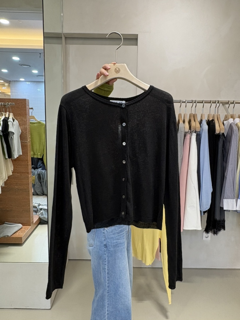 LIVE AID-P東大門直郵女士新款真品推薦針織衫亞麻開衫LIVE AID-P針織衫圖色3