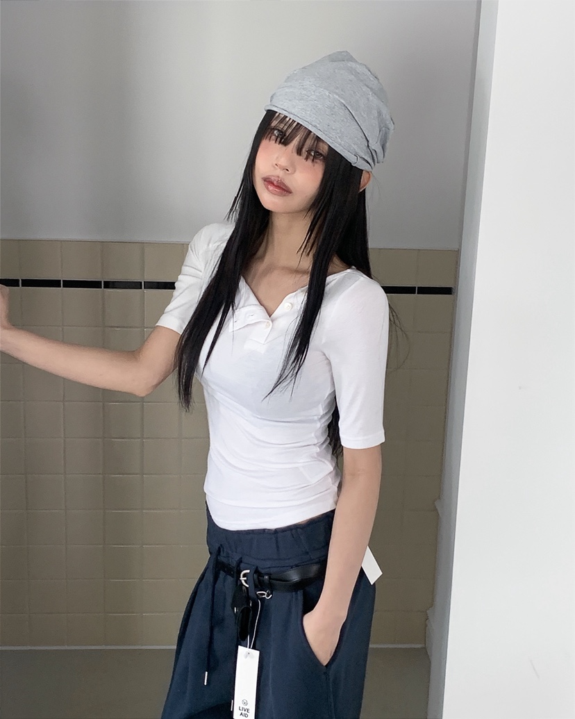 LIVE AID-P東大門代購女士新款休閑熱賣人氣真品時尚T恤LIVE AID-PT恤