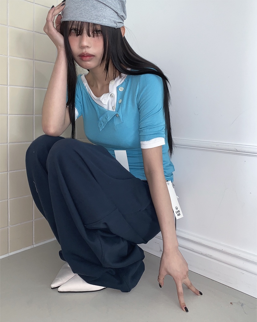 LIVE AID-P東大門代購女士新款休閑熱賣人氣真品時尚T恤LIVE AID-PT恤