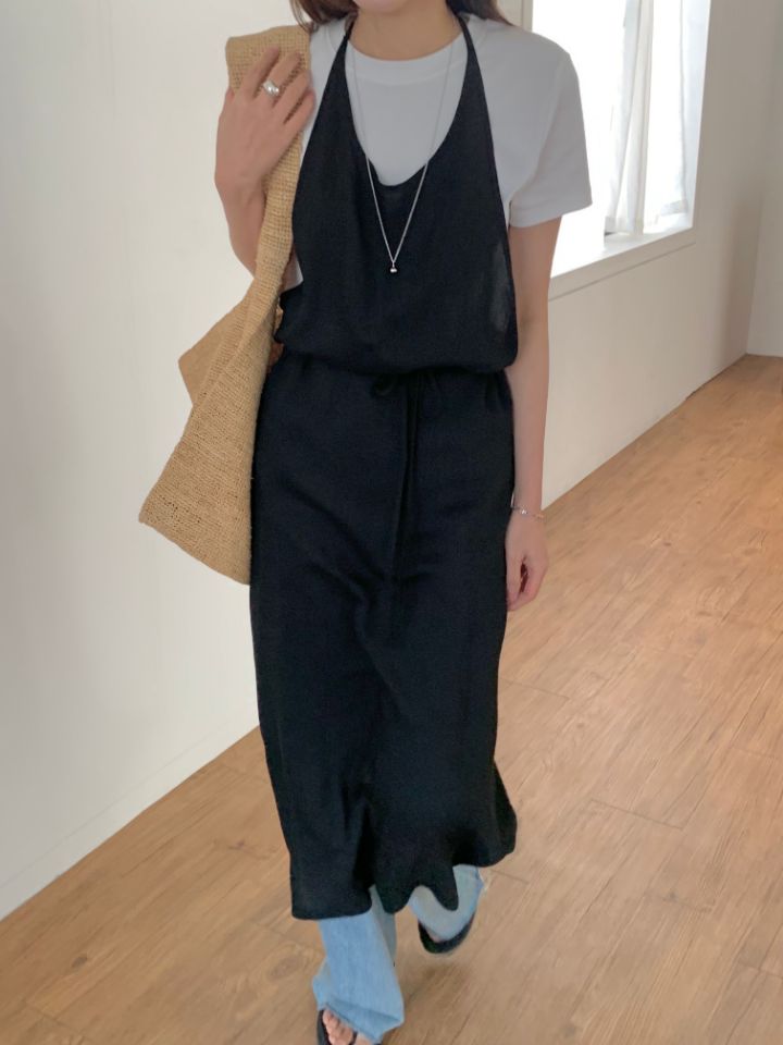 KOMOREBI東大門直郵女裝新品26春夏休閑連衣裙不含內搭多層KOMOREBI連衣裙