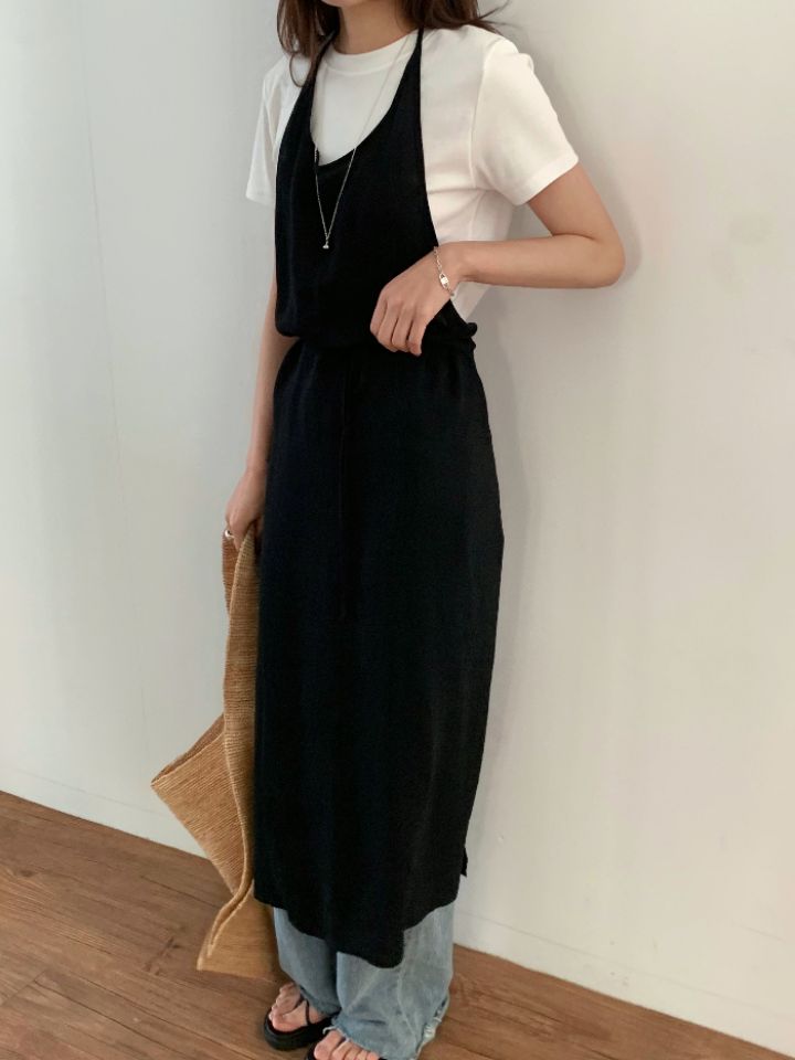 KOMOREBI東大門直郵女裝新品26春夏休閑連衣裙不含內搭多層KOMOREBI連衣裙