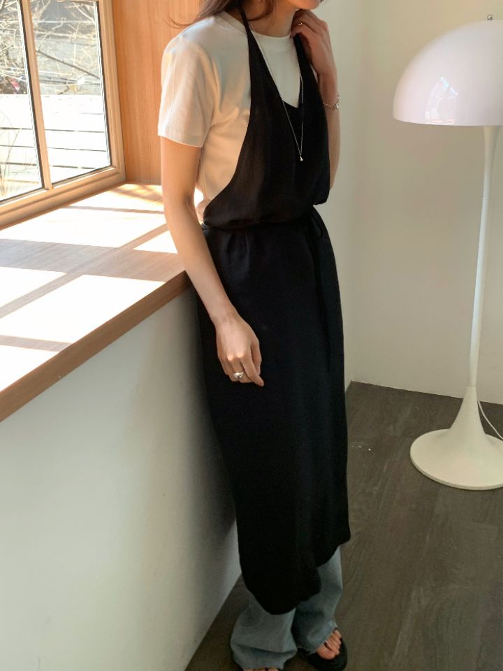 KOMOREBI東大門直郵女裝新品26春夏休閑連衣裙不含內搭多層KOMOREBI連衣裙