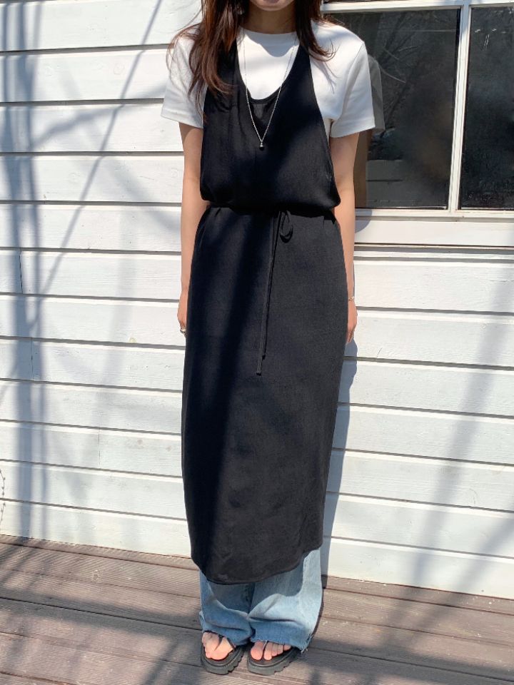 KOMOREBI東大門直郵女裝新品26春夏休閑連衣裙不含內搭多層KOMOREBI連衣裙