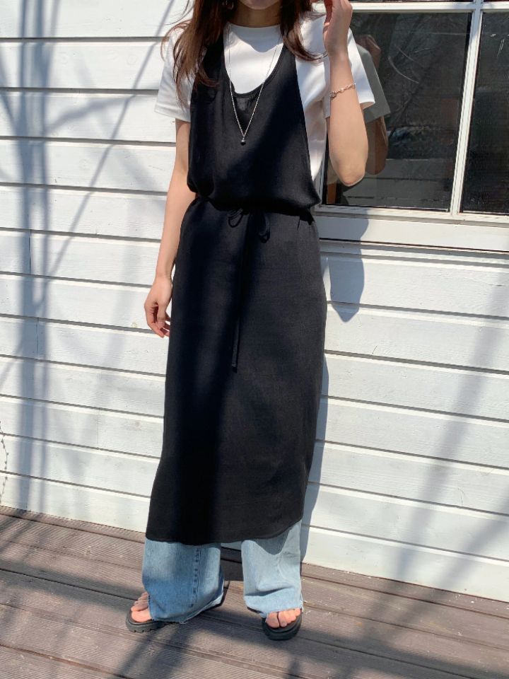 KOMOREBI東大門直郵女裝新品26春夏休閑連衣裙不含內搭多層KOMOREBI連衣裙