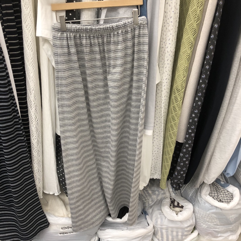 BREEZE韓國直郵女士新品人氣休閑真品職業推薦26春夏長裙條紋BREEZE長裙