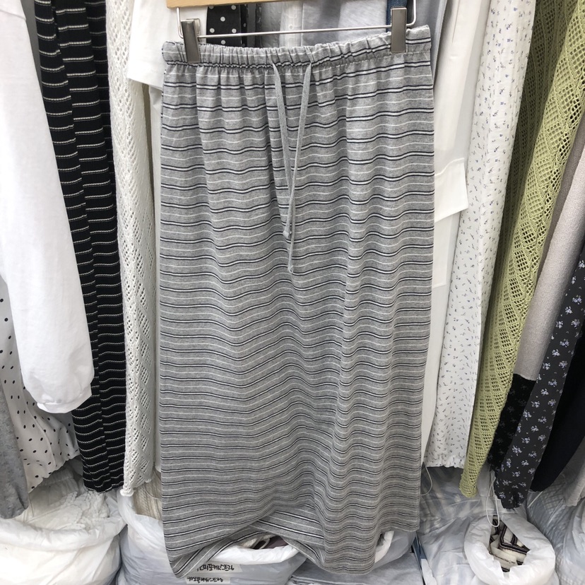 BREEZE韓國直郵女士新品人氣休閑真品職業推薦26春夏長裙條紋BREEZE長裙圖色1