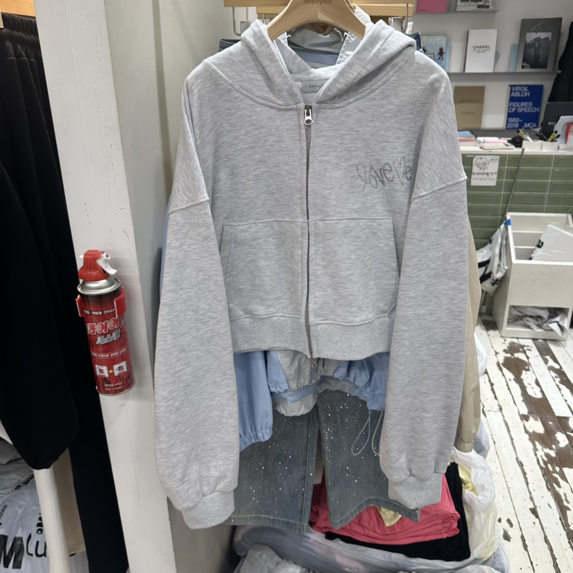 ABBEYLEE東大門直郵女裝新品推薦人氣時尚夾克拉鏈連帽衫ABBEYLEE夾克圖色1