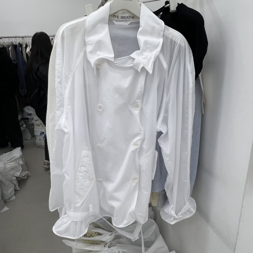 BREATHE韓國代購女裝新品真品26春夏休閑熱賣職業夾克透明BREATHE夾克圖色2