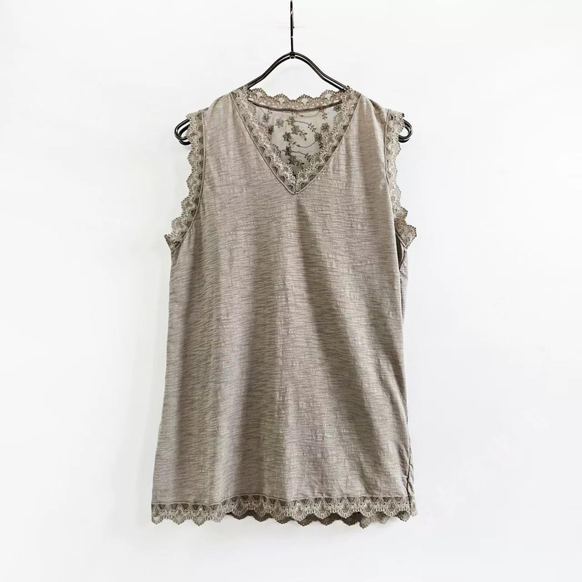 PUCO東大門代購女士新款人氣26春夏休閑推薦吊帶背心蕾絲PUCO吊帶/背心圖色3