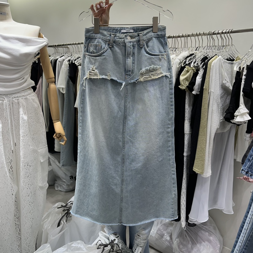 BAIE.38韓國代購女士新款26春夏職業人氣時尚熱賣長裙疊穿BAIE.38長裙圖色1