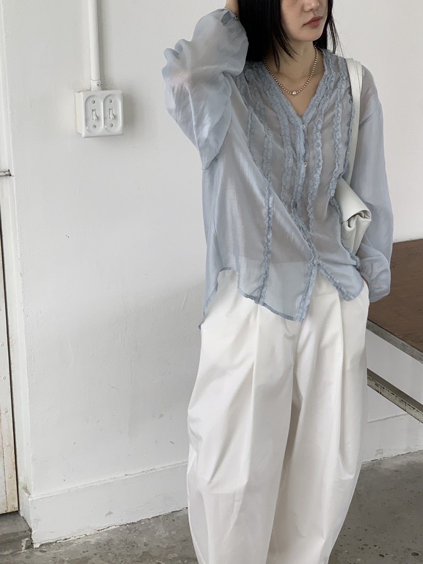 RIVER RAIN韓國直郵女士新品推薦26春夏休閑時尚襯衫蕾絲衫RIVER RAIN襯衫/蕾絲衫