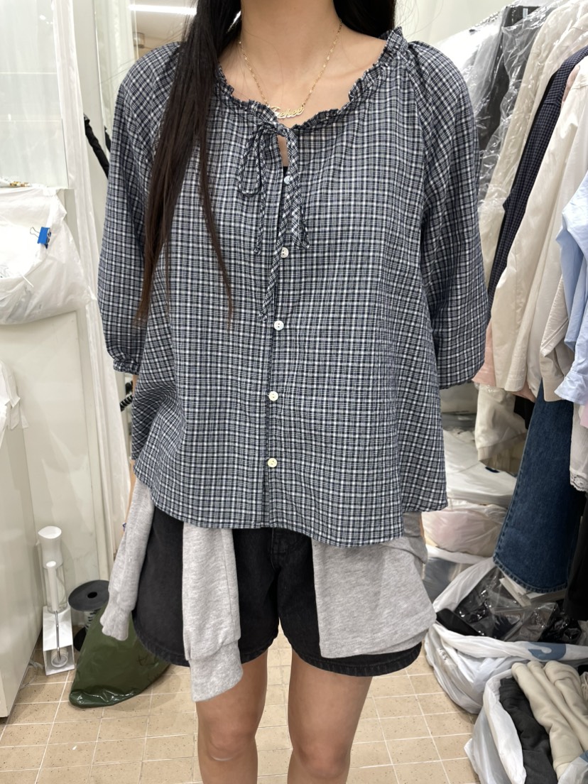 AMY GRACE-A韓國直郵女裝新品休閑熱賣26春夏襯衫蕾絲衫AMY GRACE-A襯衫/蕾絲衫圖色2