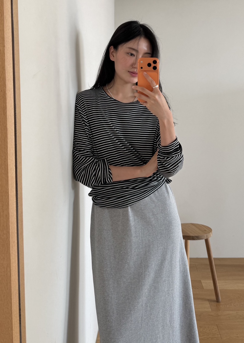 AMY GRACE-A東大門代購女裝新品推薦熱賣26春夏長袖T恤AMY GRACE-A長袖T恤