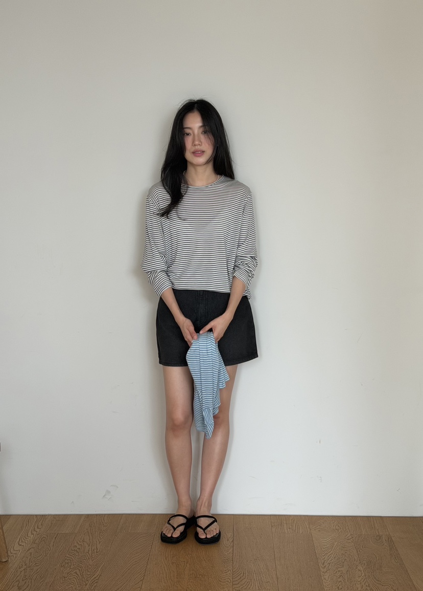 AMY GRACE-A東大門代購女裝新品推薦熱賣26春夏長袖T恤AMY GRACE-A長袖T恤