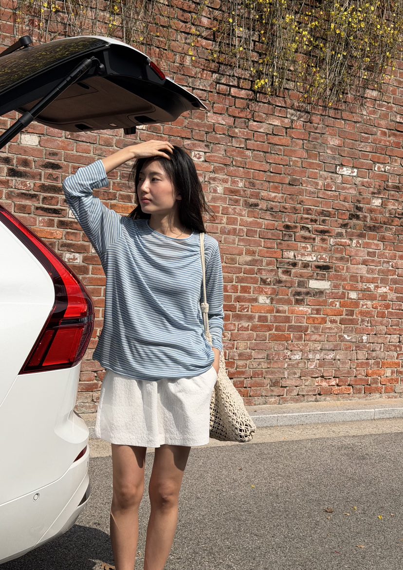 AMY GRACE-A東大門代購女裝新品推薦熱賣26春夏長袖T恤AMY GRACE-A長袖T恤